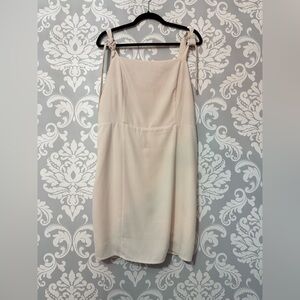 Reitmans Cream Tie Strap Mini Dress